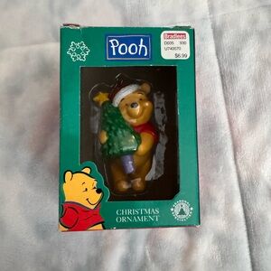Vintage 90s Winnie The Pooh Bear Disney Christmas Tree Holiday Ornament